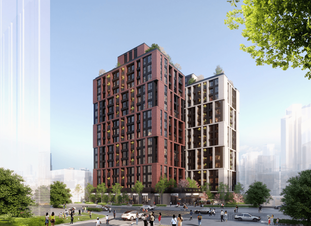 土城區清水案更新重建後建築示意圖(新北都市更新處提供)