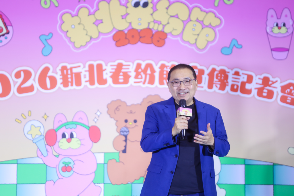 侯友宜提到，新北大都會公園的旅遊人次居全台之冠，為民眾休閒娛樂的第一選擇(新北新聞局提供)。